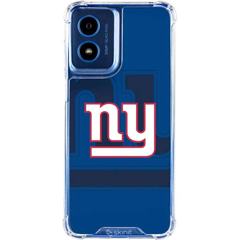 NFL New York Giants Double Vision Moto G 5G (2024) Clear Case
