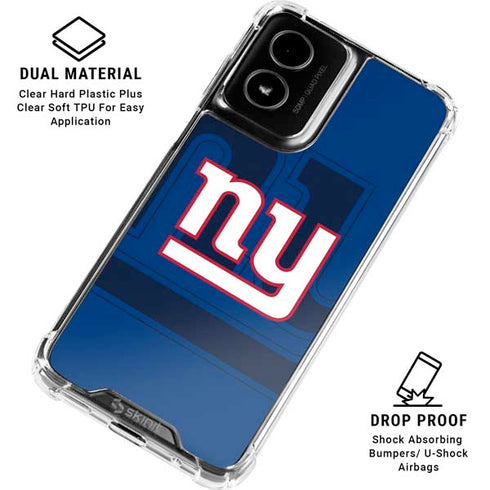 NFL New York Giants Double Vision Moto G Power 5G (2024) Clear Case