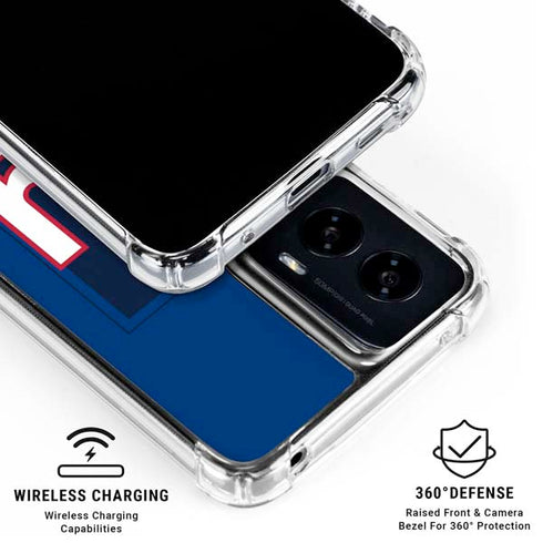 NFL New York Giants Double Vision Moto G Power 5G (2024) Clear Case