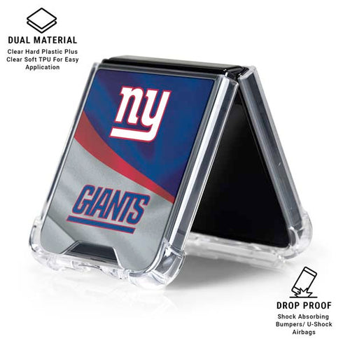 NFL New York Giants Galaxy Z Flip7 Clear Case