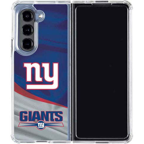 NFL New York Giants Galaxy Z Fold5 5G Clear Case