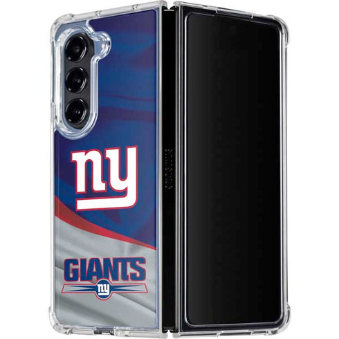 NFL New York Giants Galaxy Z Fold5 5G Clear Case