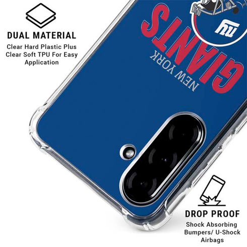 NFL New York Giants Helmet Galaxy A36 5G Clear Case