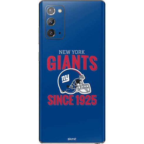 NFL New York Giants Helmet Galaxy Note20 5G Skin