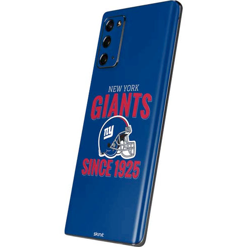 NFL New York Giants Helmet Galaxy Note20 5G Skin