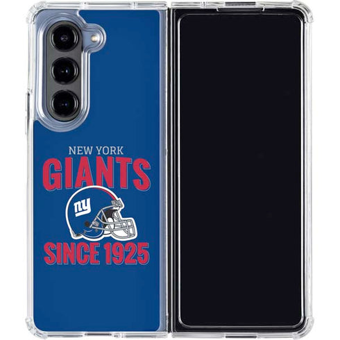 NFL New York Giants Helmet Galaxy Z Fold5 5G Clear Case