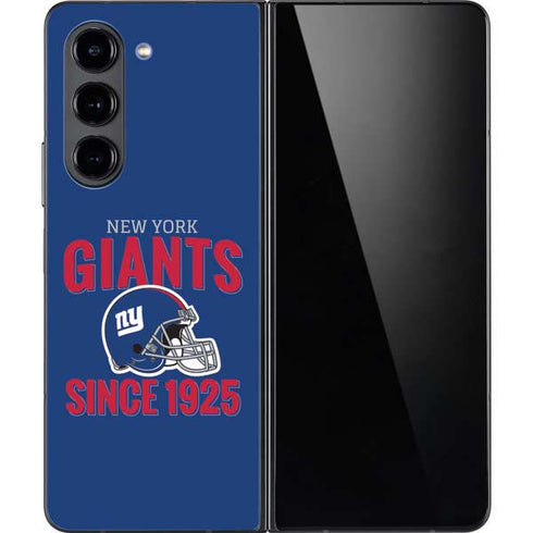 NFL New York Giants Helmet Galaxy Z Fold5 5G Skin