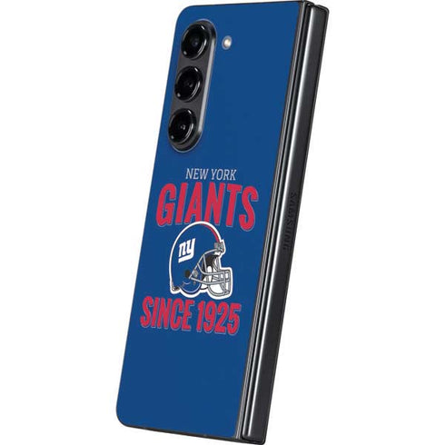 NFL New York Giants Helmet Galaxy Z Fold5 5G Skin