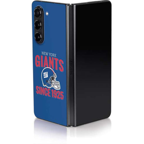 NFL New York Giants Helmet Galaxy Z Fold5 5G Skin