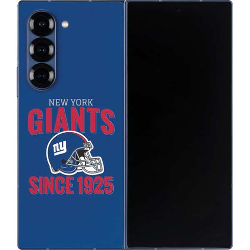 NFL New York Giants Helmet Galaxy Z Fold6 Skin