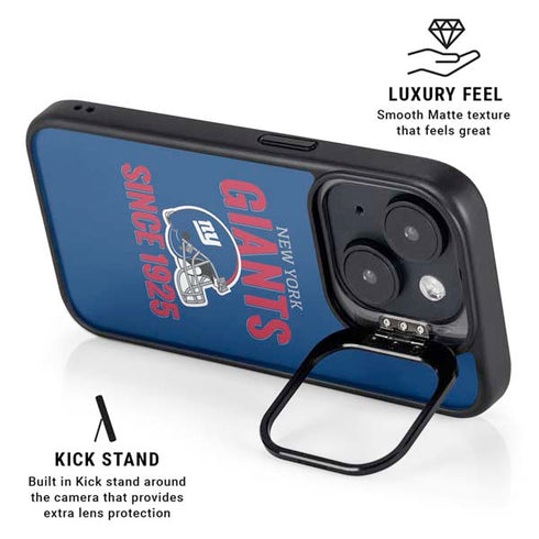 NFL New York Giants Helmet iPhone 15 Plus Kickstand Case
