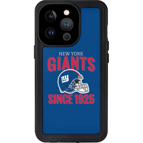 NFL New York Giants Helmet iPhone 15 Pro Waterproof Case