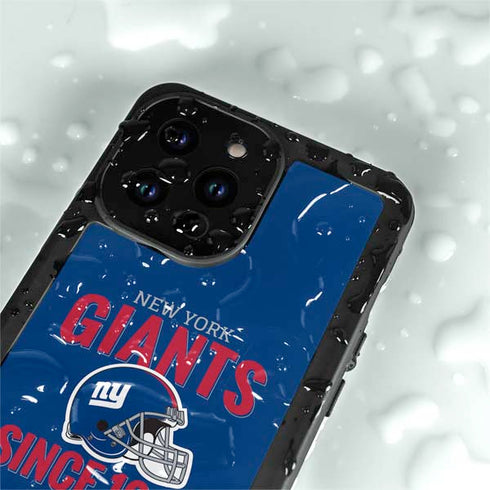 NFL New York Giants Helmet iPhone 15 Pro Waterproof Case