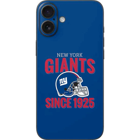 NFL New York Giants Helmet iPhone 16 Plus Skin