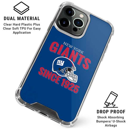 NFL New York Giants Helmet iPhone 16 Pro Max Clear Case