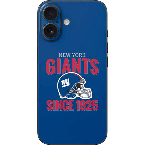 NFL New York Giants Helmet iPhone 16 Skin
