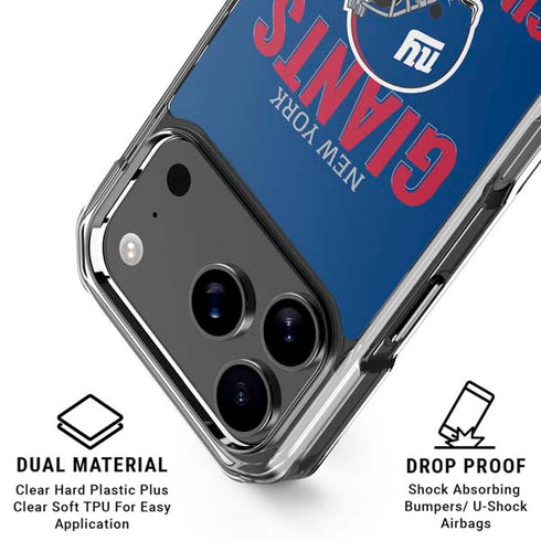 NFL New York Giants Helmet iPhone 18 Pro Clear Case