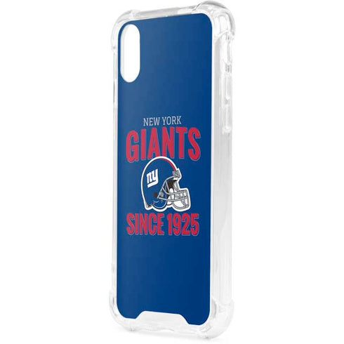 NFL New York Giants Helmet iPhone XS Clear Case