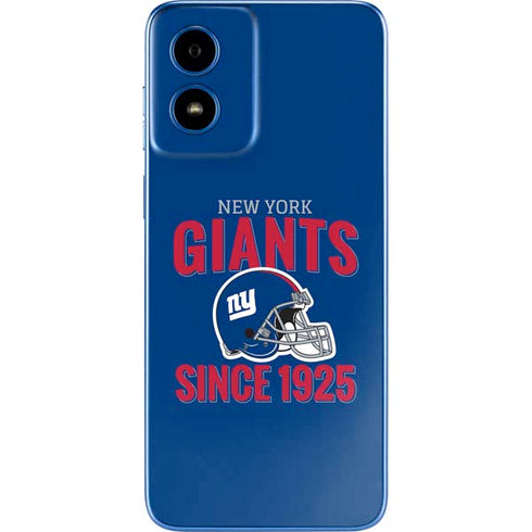 NFL New York Giants Helmet Moto G Play 4G (2024) Skin