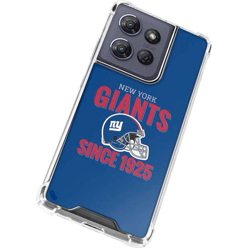 NFL New York Giants Helmet Moto G Power 5G (2025) Clear Case