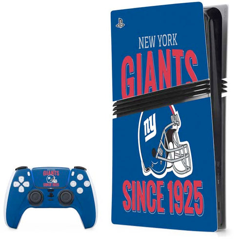 NFL New York Giants Helmet PS5 Pro Bundle Skin