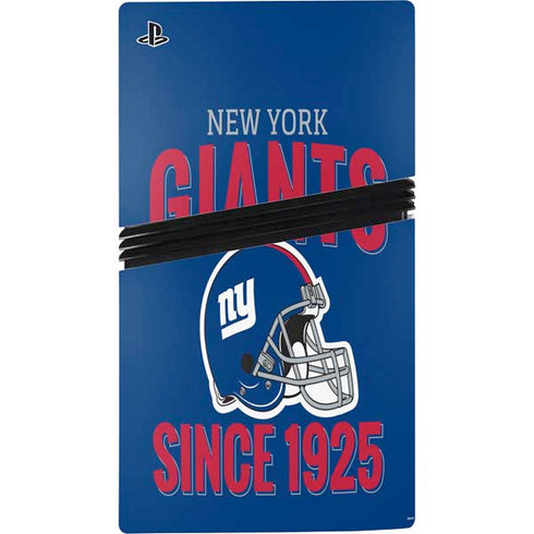 NFL New York Giants Helmet PS5 Pro Console Skin