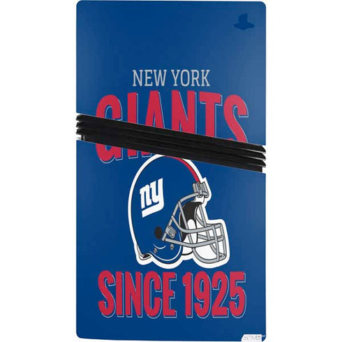 NFL New York Giants Helmet PS5 Pro Console Skin