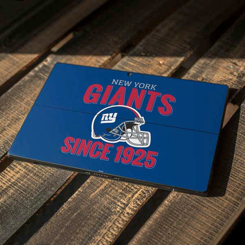 NFL New York Giants Helmet Surface Pro 7 Skin