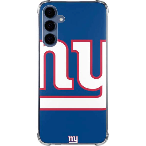 NFL New York Giants Large Logo Galaxy A35 5G Clear Case