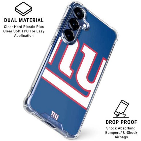 NFL New York Giants Large Logo Galaxy S25 Clear Case