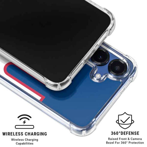 NFL New York Giants Large Logo Galaxy S25 Plus Clear Case