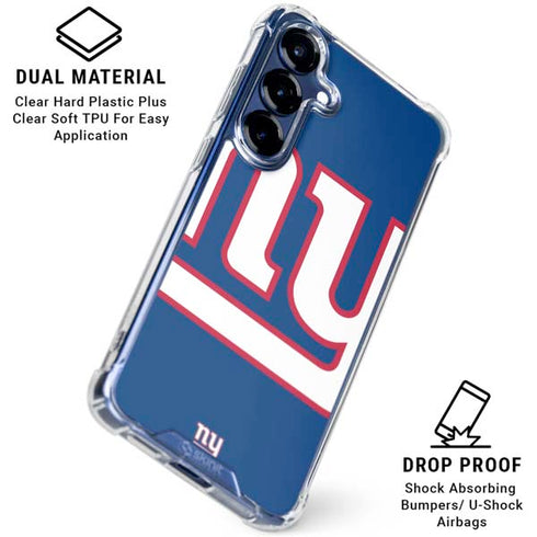 NFL New York Giants Large Logo Galaxy S25 Plus Clear Case