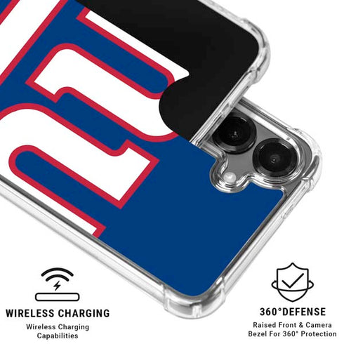 NFL New York Giants Large Logo Galaxy S26 Plus Clear Case