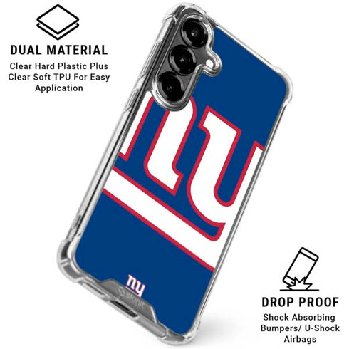 NFL New York Giants Large Logo Galaxy S26 Plus Clear Case
