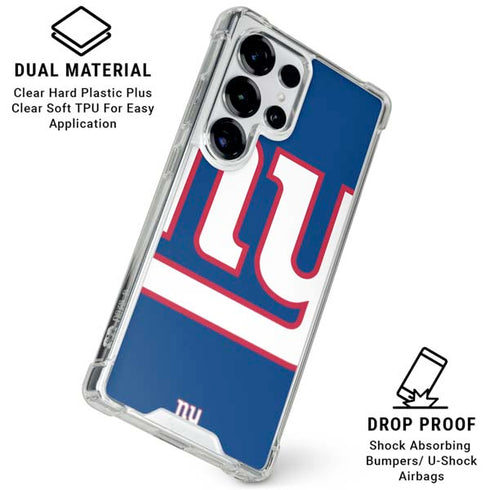 NFL New York Giants Large Logo Galaxy S26 Ultra Clear Case