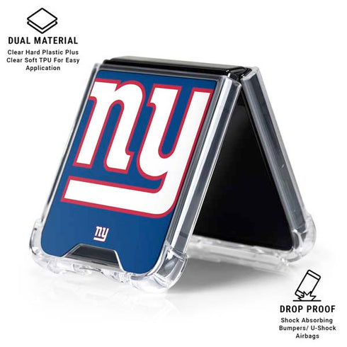 NFL New York Giants Large Logo Galaxy Z Flip6 Clear Case