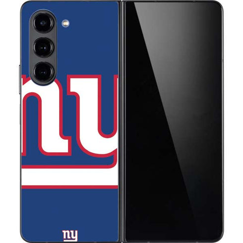 NFL New York Giants Large Logo Galaxy Z Fold5 5G Skin
