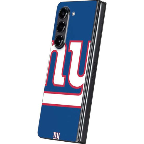 NFL New York Giants Large Logo Galaxy Z Fold5 5G Skin