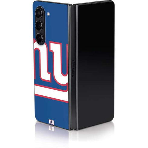 NFL New York Giants Large Logo Galaxy Z Fold5 5G Skin
