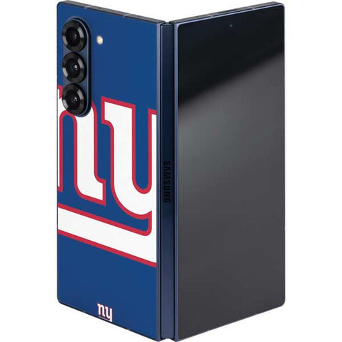 NFL New York Giants Large Logo Galaxy Z Fold6 Skin