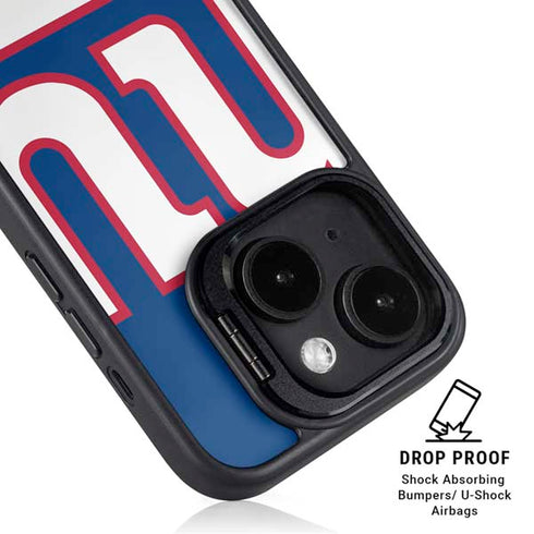 NFL New York Giants Large Logo iPhone 14 Plus Kickstand Case