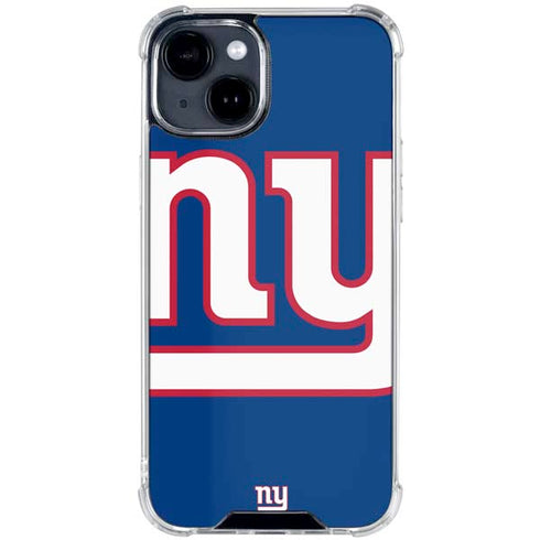 NFL New York Giants Large Logo iPhone 15 Clear Case