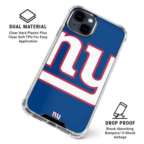 NFL New York Giants Large Logo iPhone 15 Clear Case