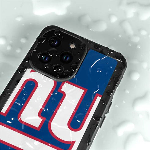 NFL New York Giants Large Logo iPhone 15 Pro Waterproof Case