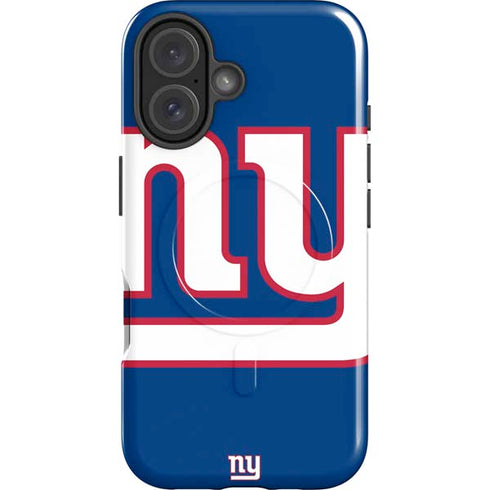 NFL New York Giants Large Logo iPhone 16 Magsafe Impact Case