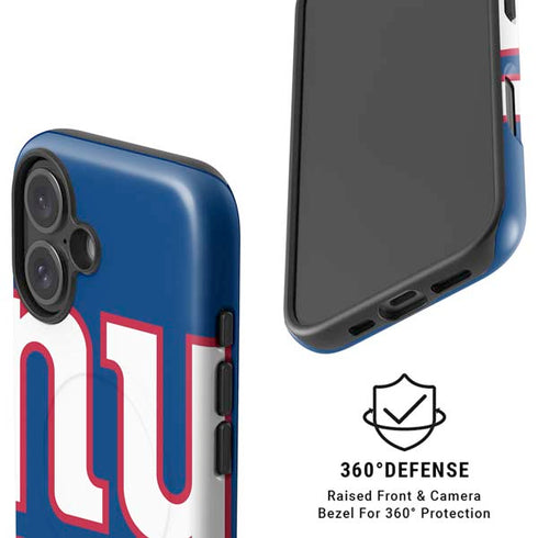 NFL New York Giants Large Logo iPhone 16 Plus Magsafe Impact Case