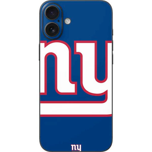 NFL New York Giants Large Logo iPhone 16 Plus Skin