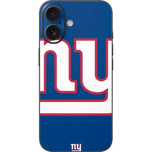 NFL New York Giants Large Logo iPhone 16 Skin