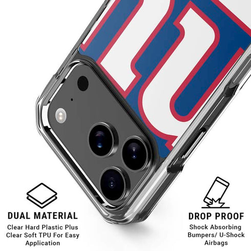 NFL New York Giants Large Logo iPhone 18 Pro Clear Case