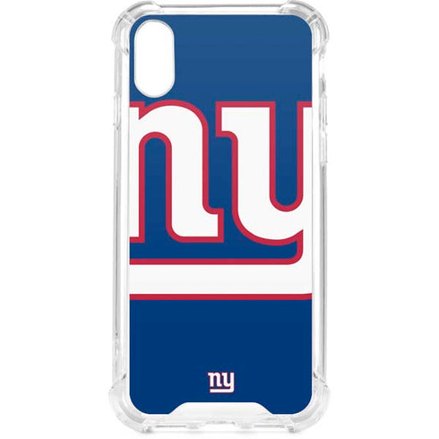NFL New York Giants Large Logo iPhone XS Clear Case